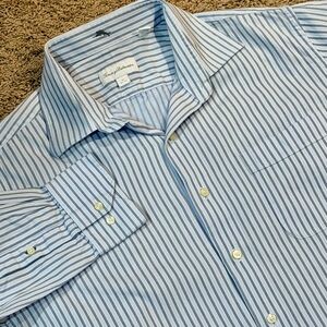 Tommy Bahama Light Blue Striped Dress Shirt